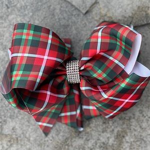 Girls 7” Hair Bow With Rhinestone Detail